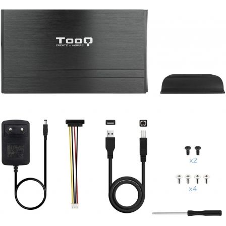 Tooq TQE-3520B Caja Externa para HDD 3.5 IDE/SATA USB 2.0 Negro Tooq TQE-3520B Caja Externa para HDD 3.5 IDE/SATA USB 2.0 Negro